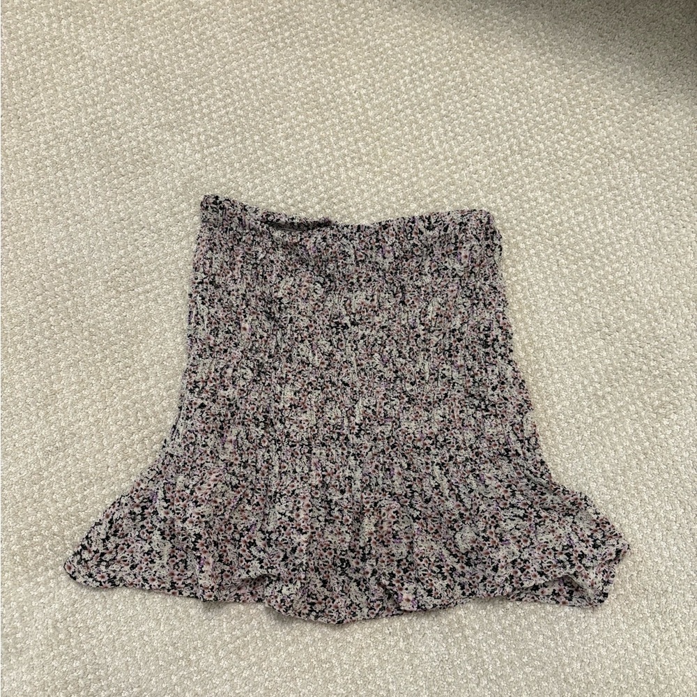 Stylish Multicolor Ruched Skirt